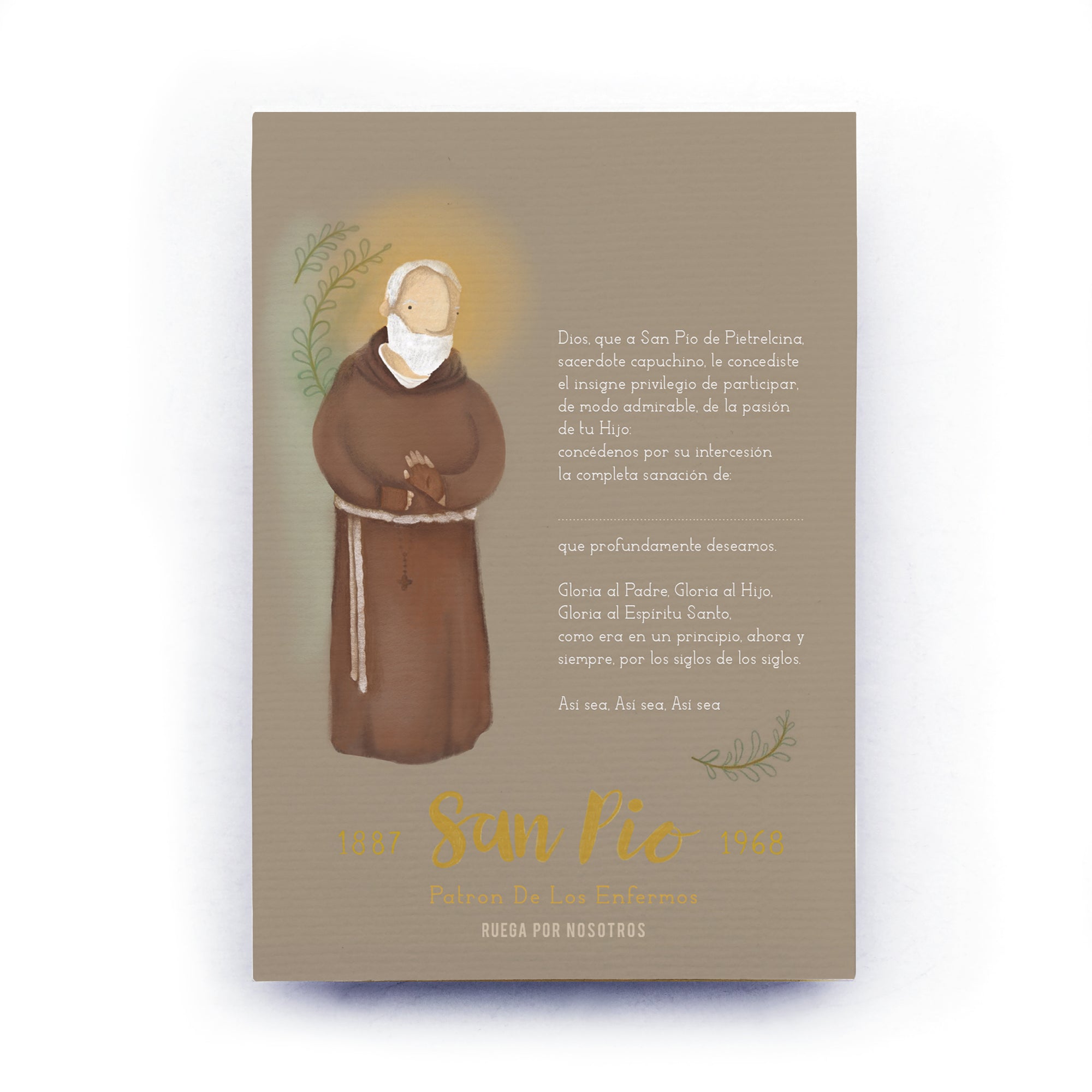 San Pio, Patron de los Enfermos