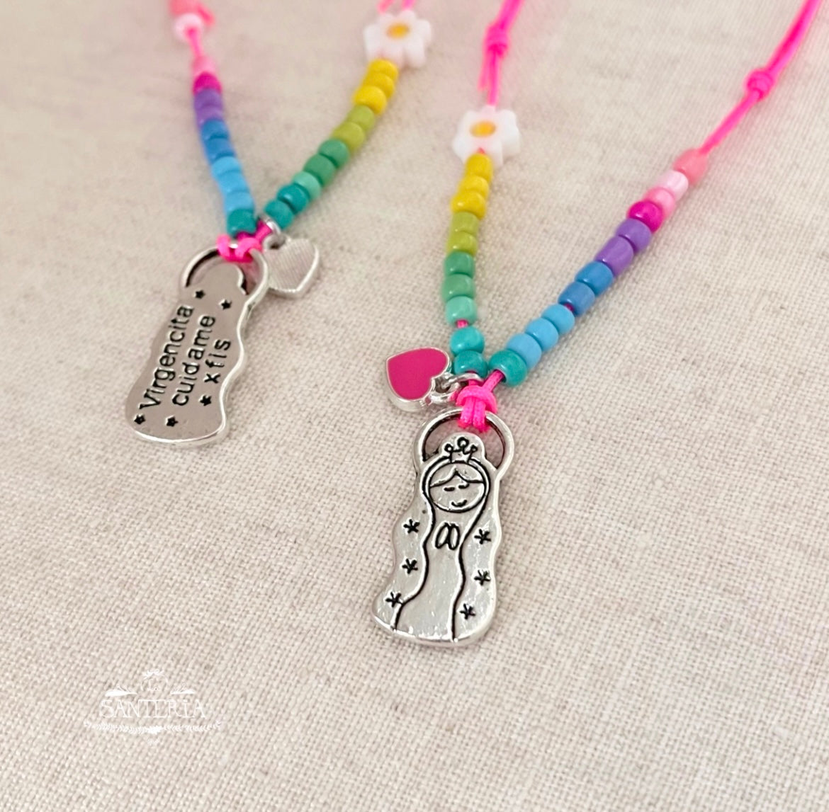 Collar arcoíris Virgen de Guadalupe